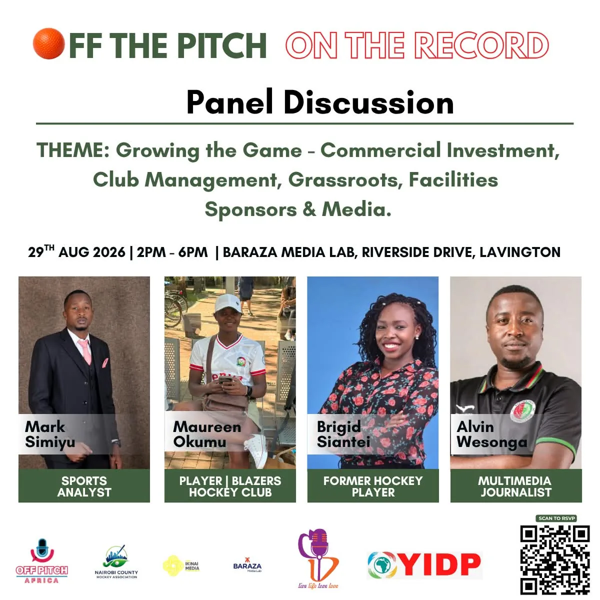 Panel Discussion: Growing the Game — Mark Simiyu, Maureen Okumu, Brigid Siantei, Alvin Wesonga